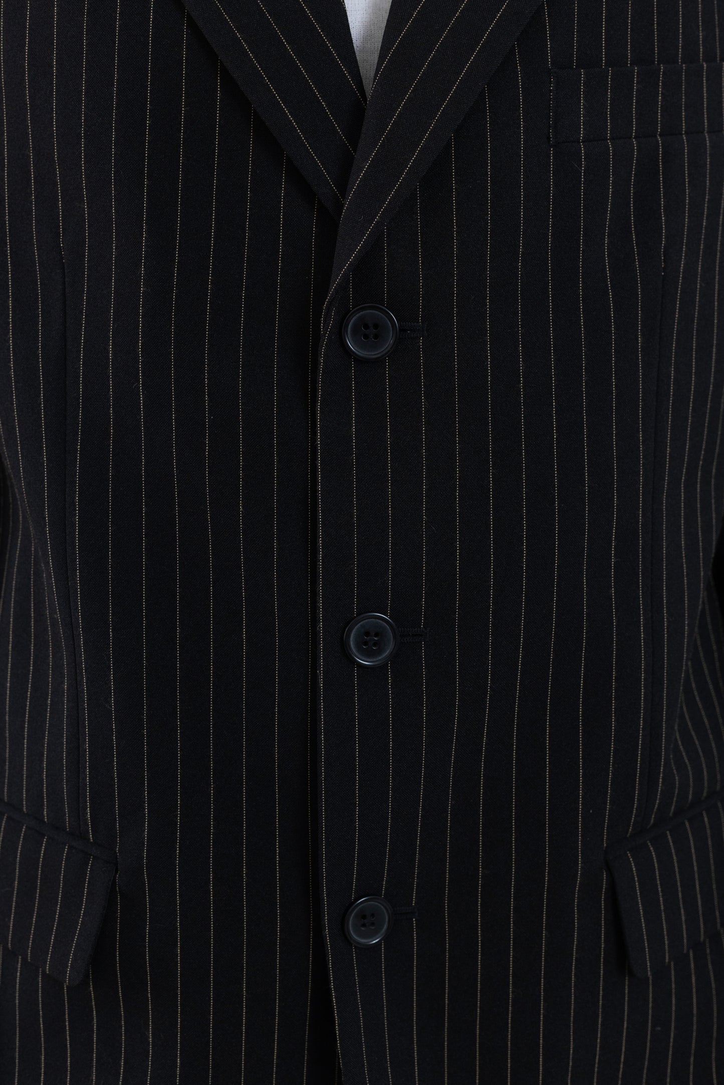 Vintage Black Pinstripe Blazer