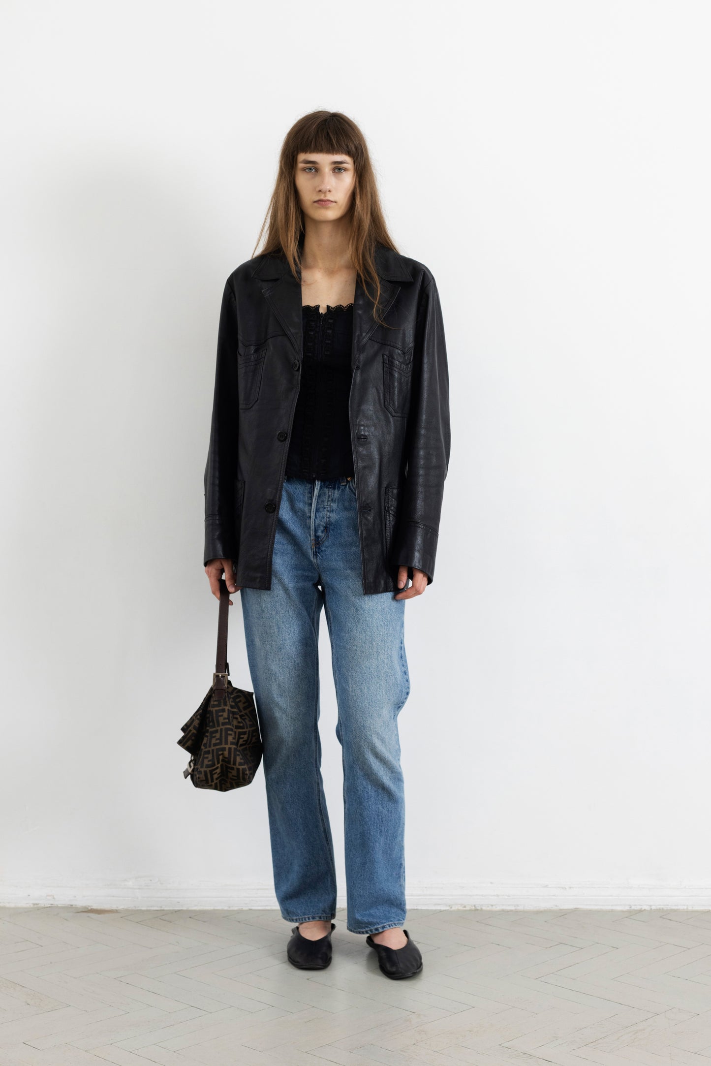Vintage Black Leather Jacket