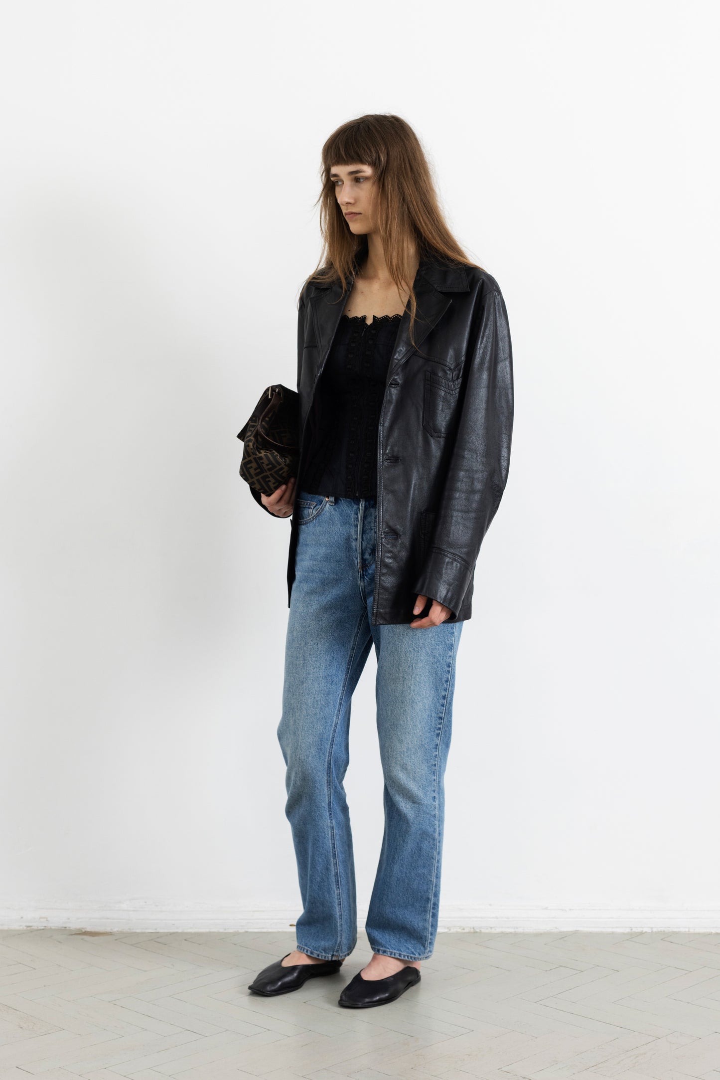Vintage Black Leather Jacket