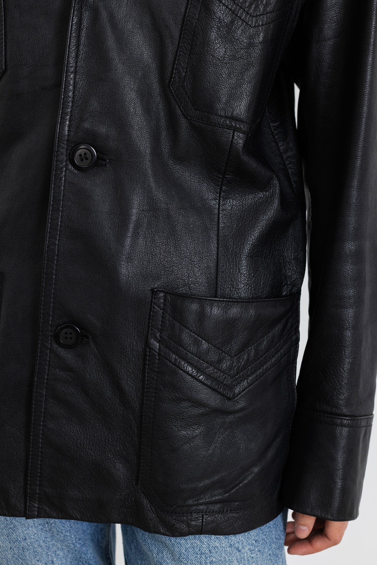 Vintage Black Leather Jacket