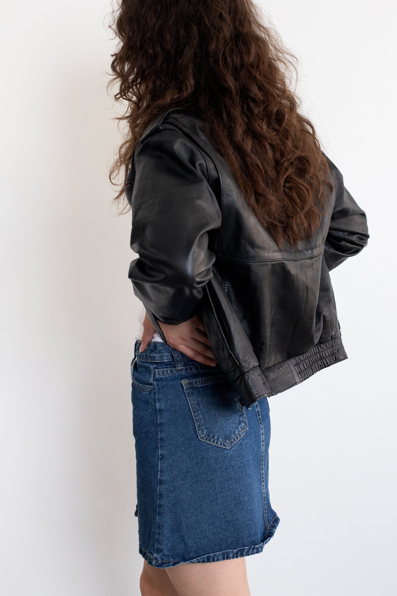 Vintage Black Leather Jacket