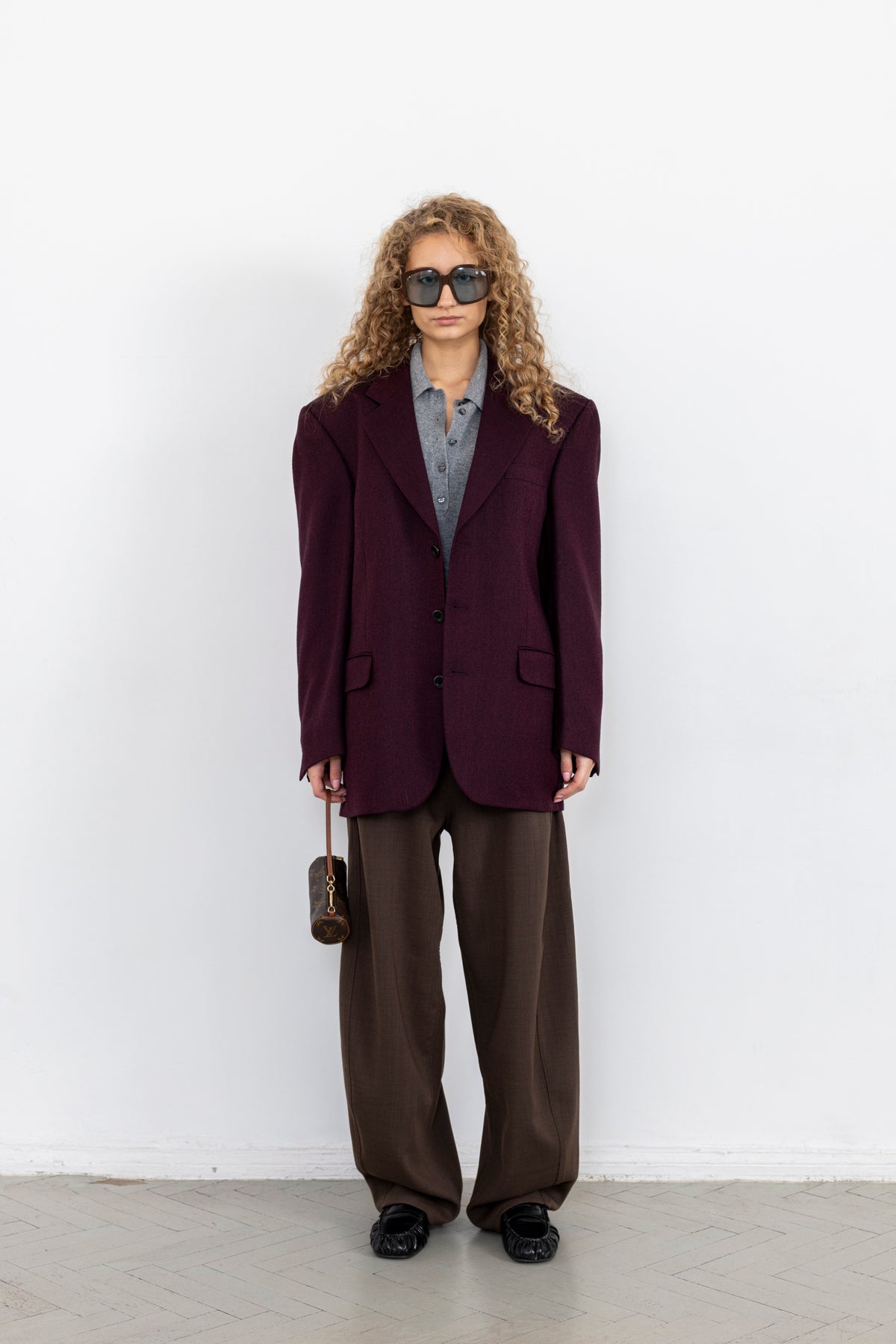 Vintage Aubergine Blazer