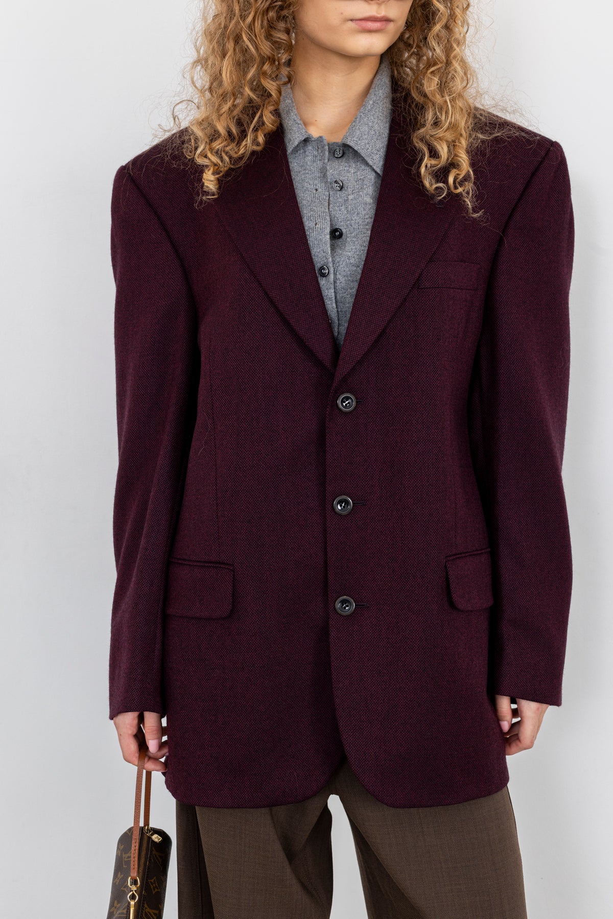Vintage Aubergine Blazer