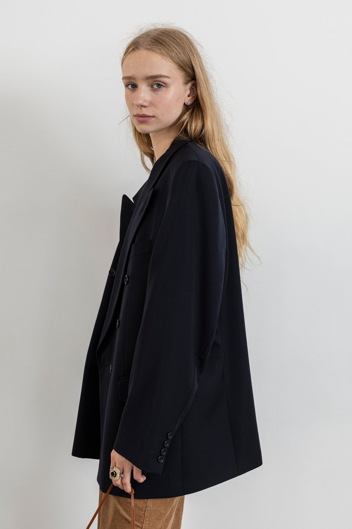 Vintage Navy Double Breasted Blazer