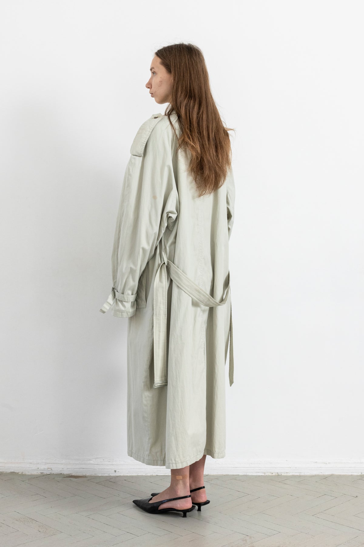 Vintage Light Beige Trench Coat