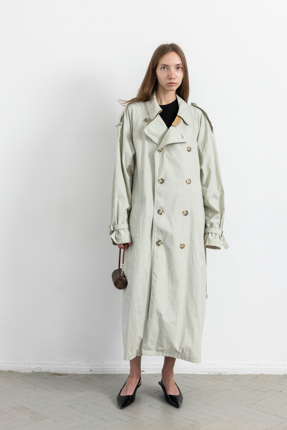 Vintage Light Beige Trench Coat