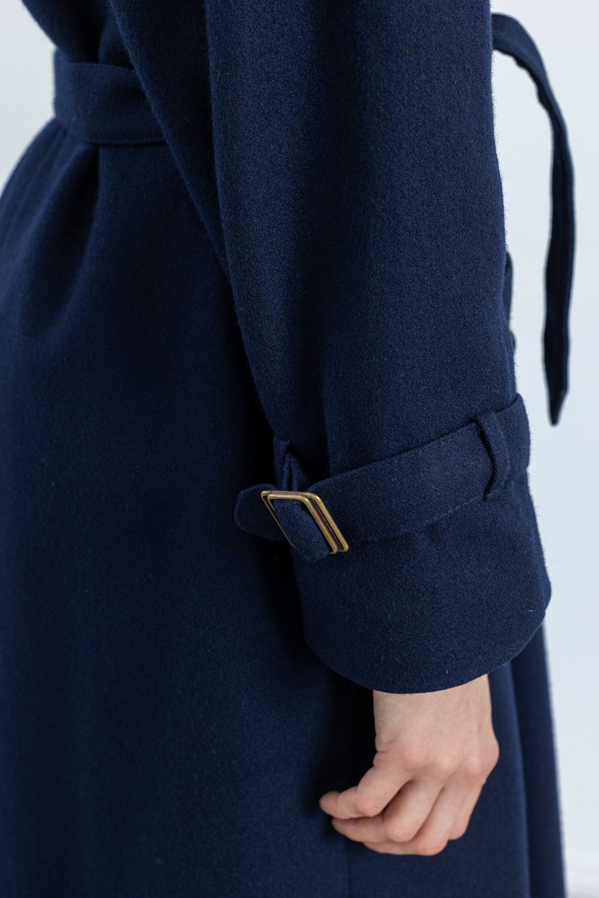 Vintage Navy Wool Coat