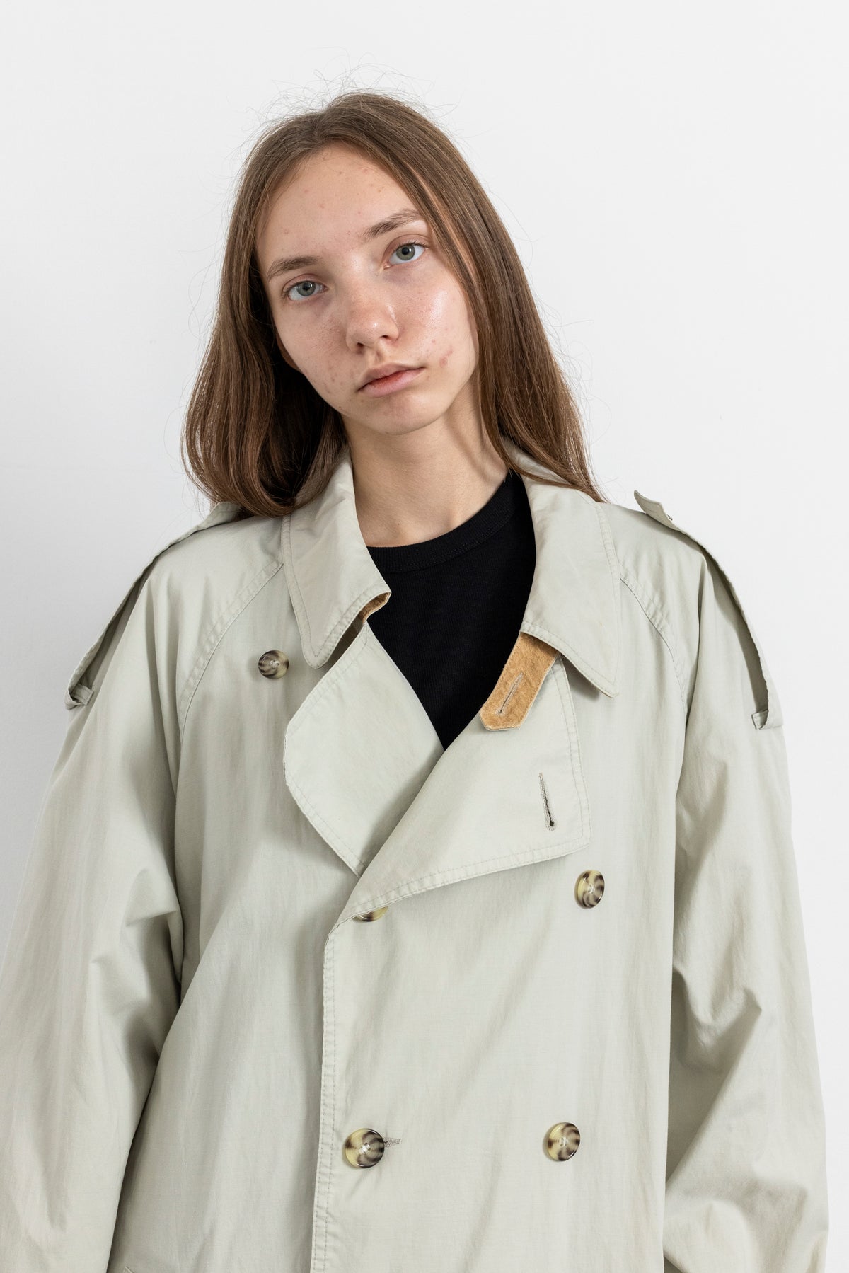 Vintage Light Beige Trench Coat