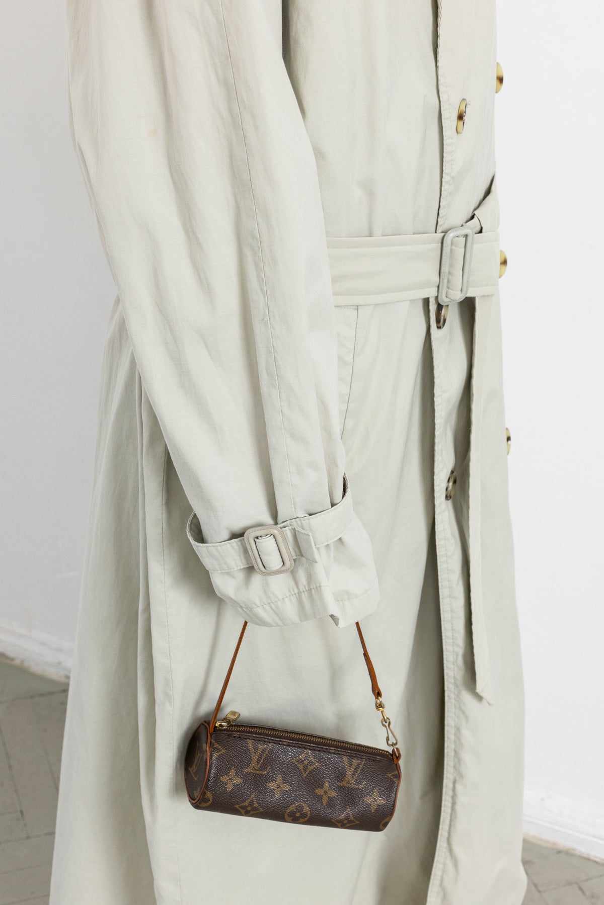 Vintage Light Beige Trench Coat