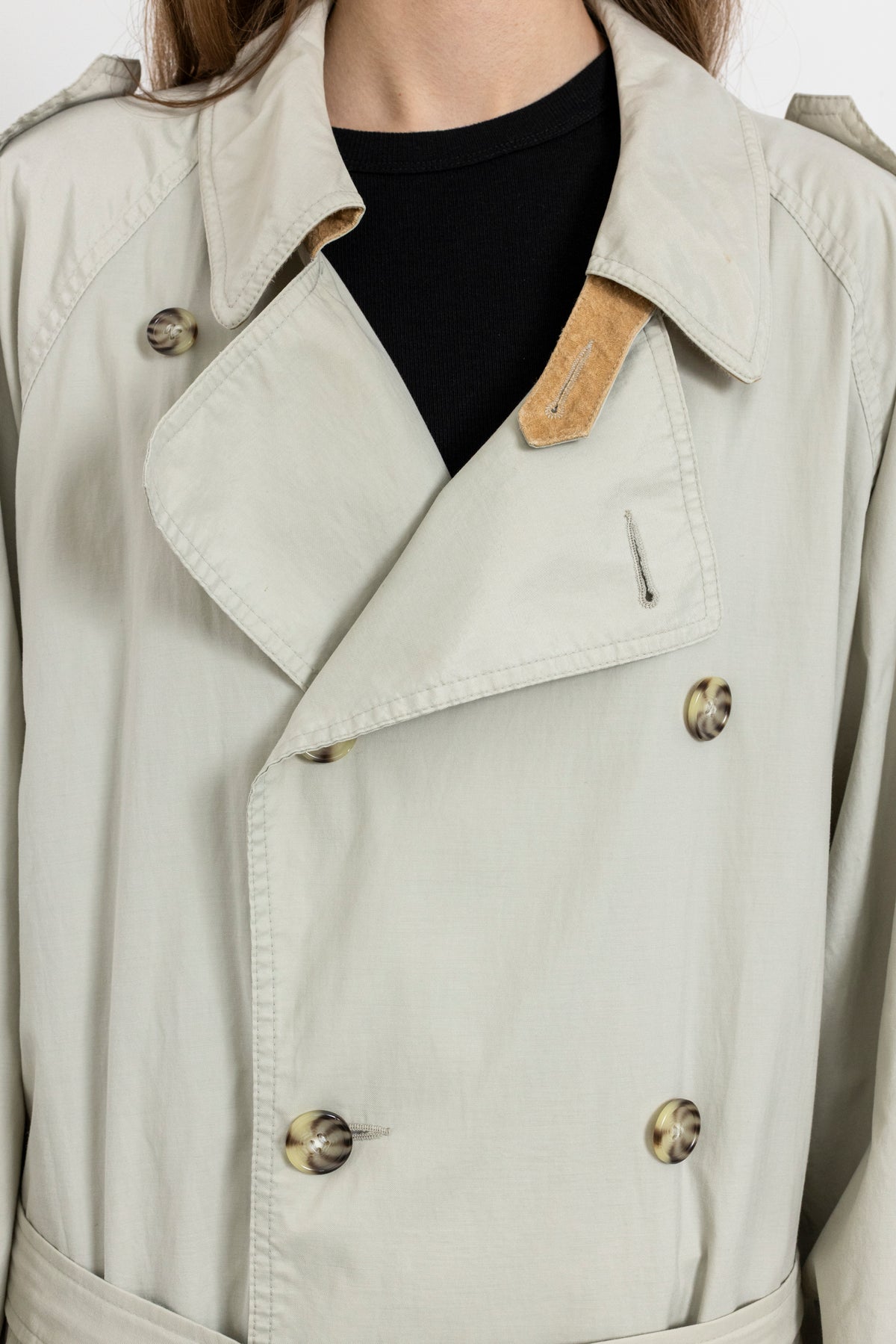 Vintage Light Beige Trench Coat