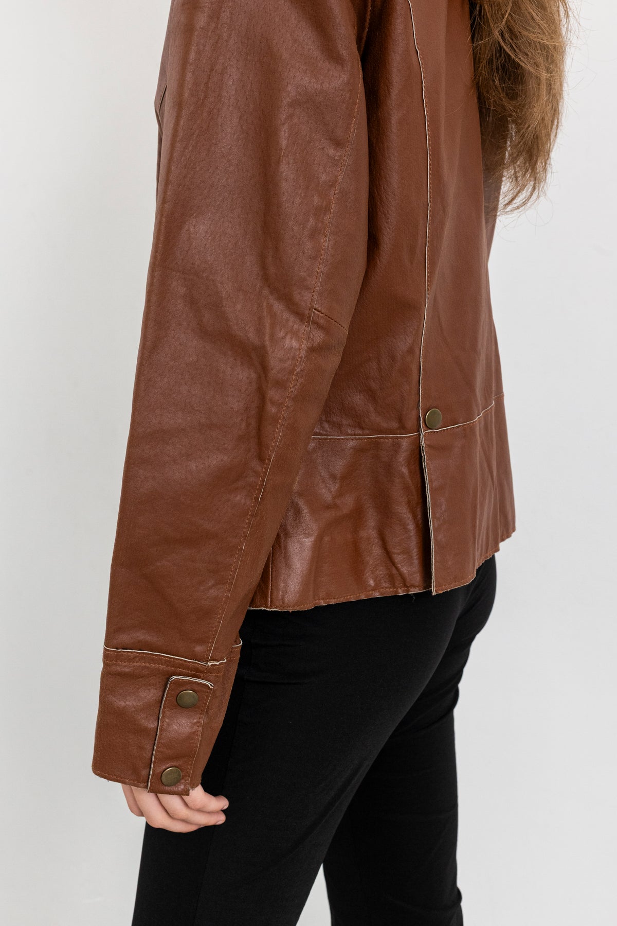 Vintage Brown Hussar Military Leather Jacket