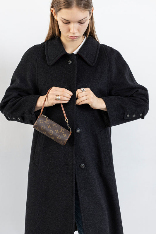 Vintage Dark Grey Wool Coat