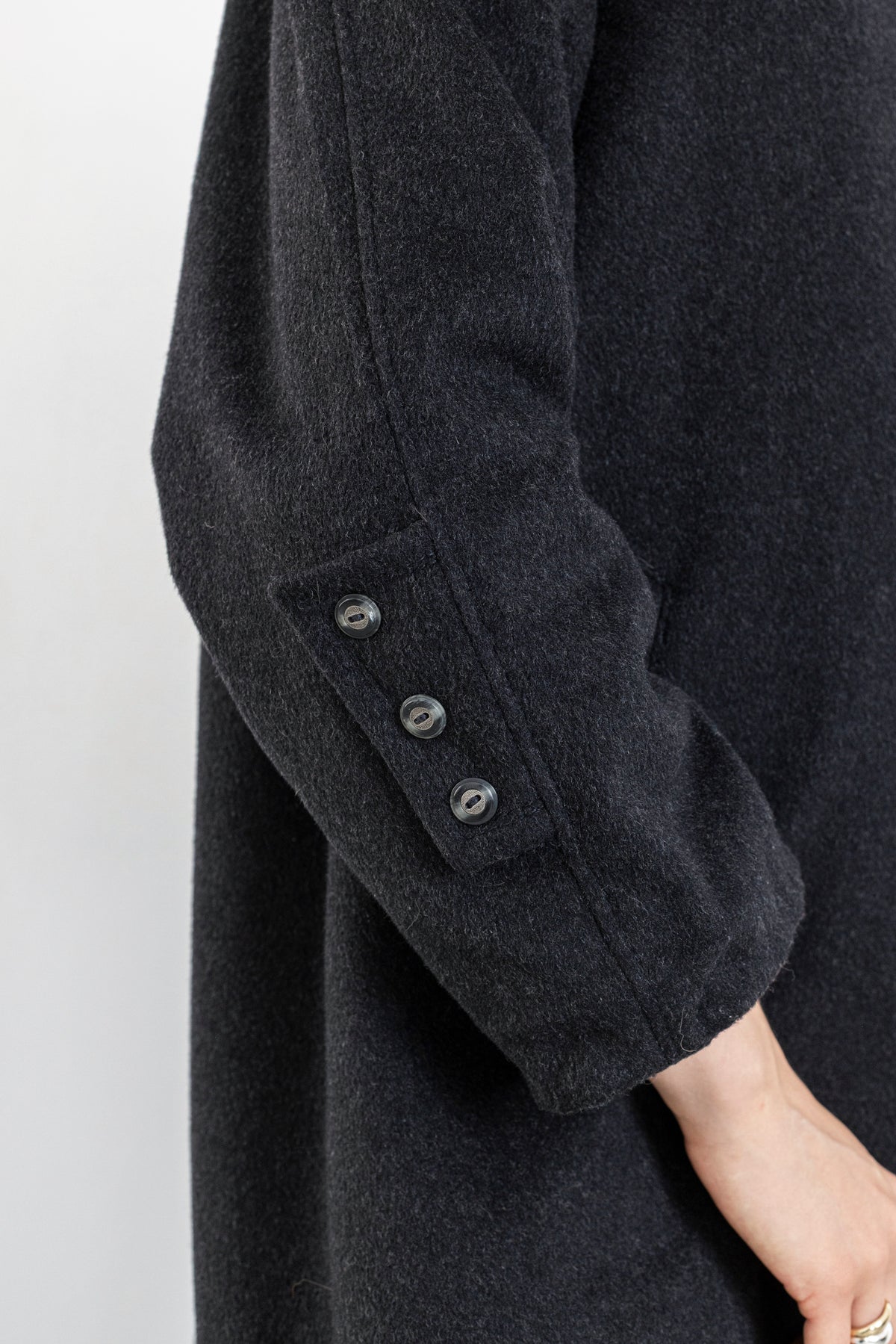 Vintage Dark Grey Wool Coat