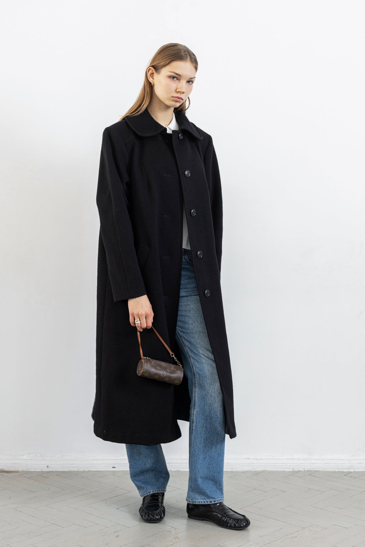 Vintage Black Long Coat