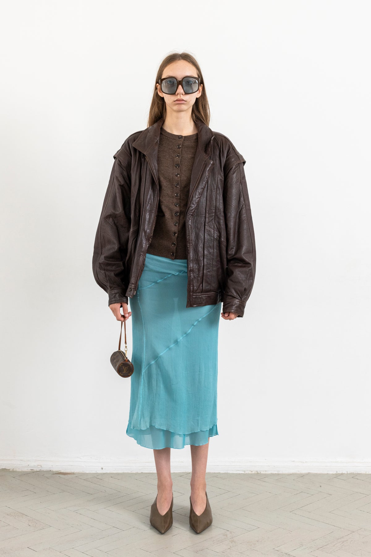 Vintage Dark Chocolate Leather Jacket