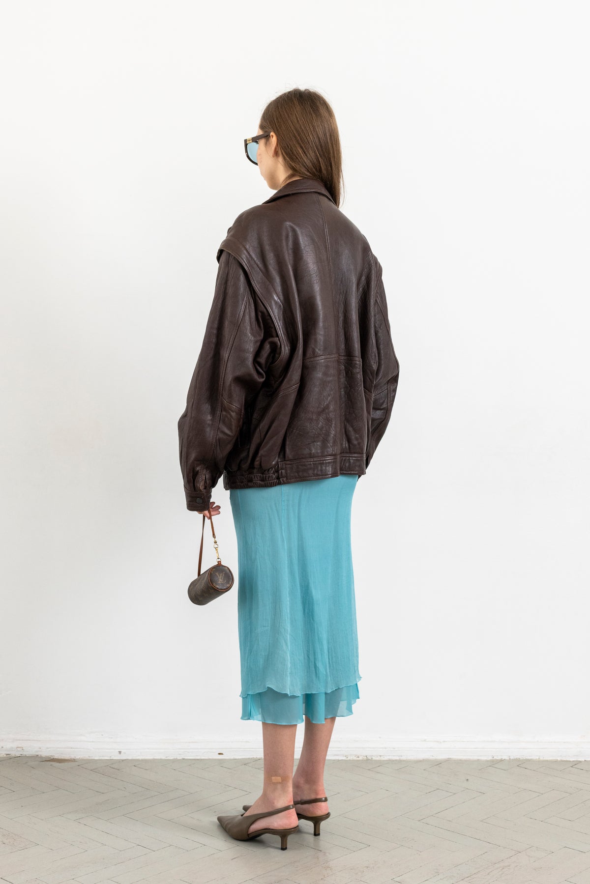 Vintage Dark Chocolate Leather Jacket