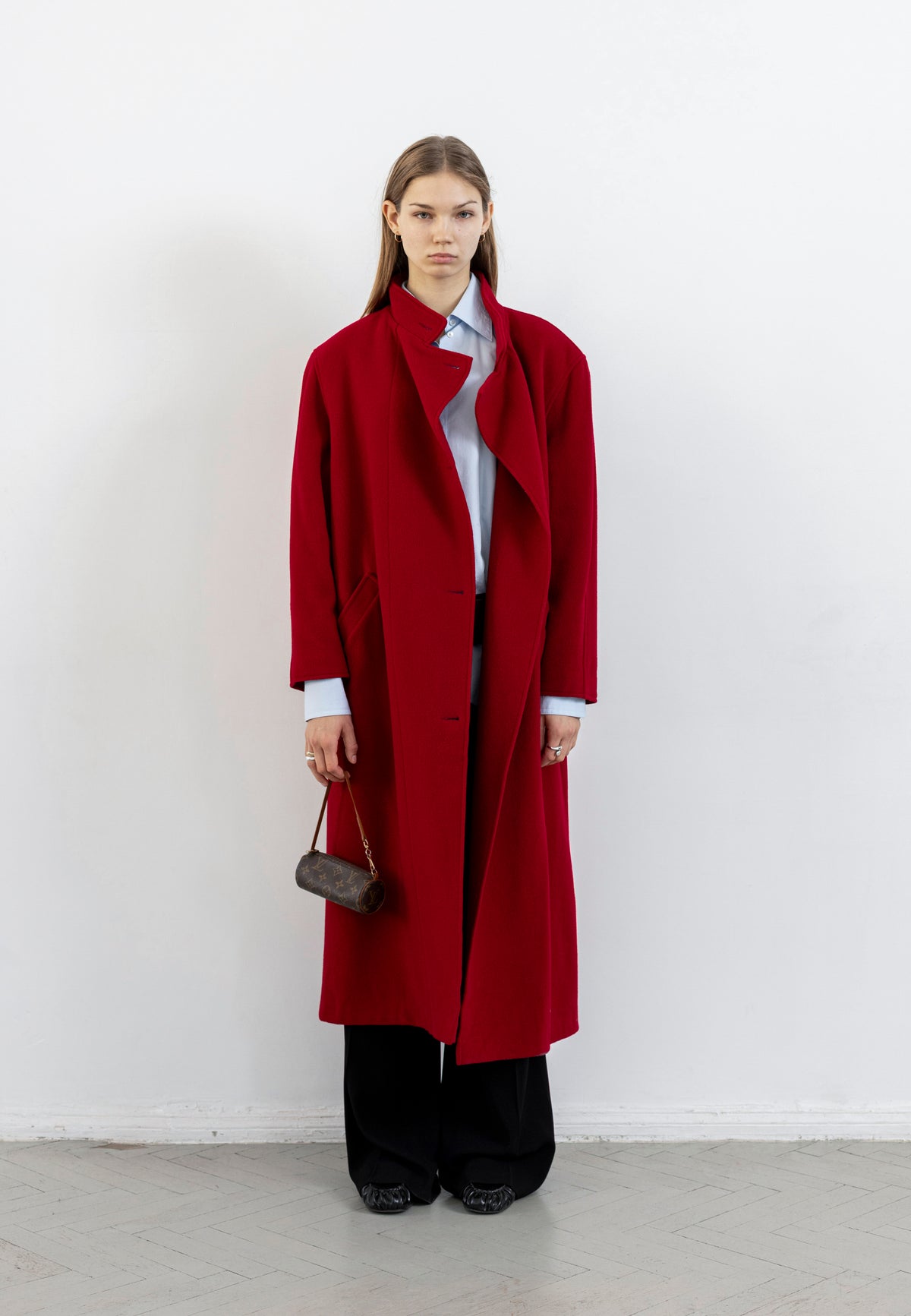 Vintage Red Wool Coat