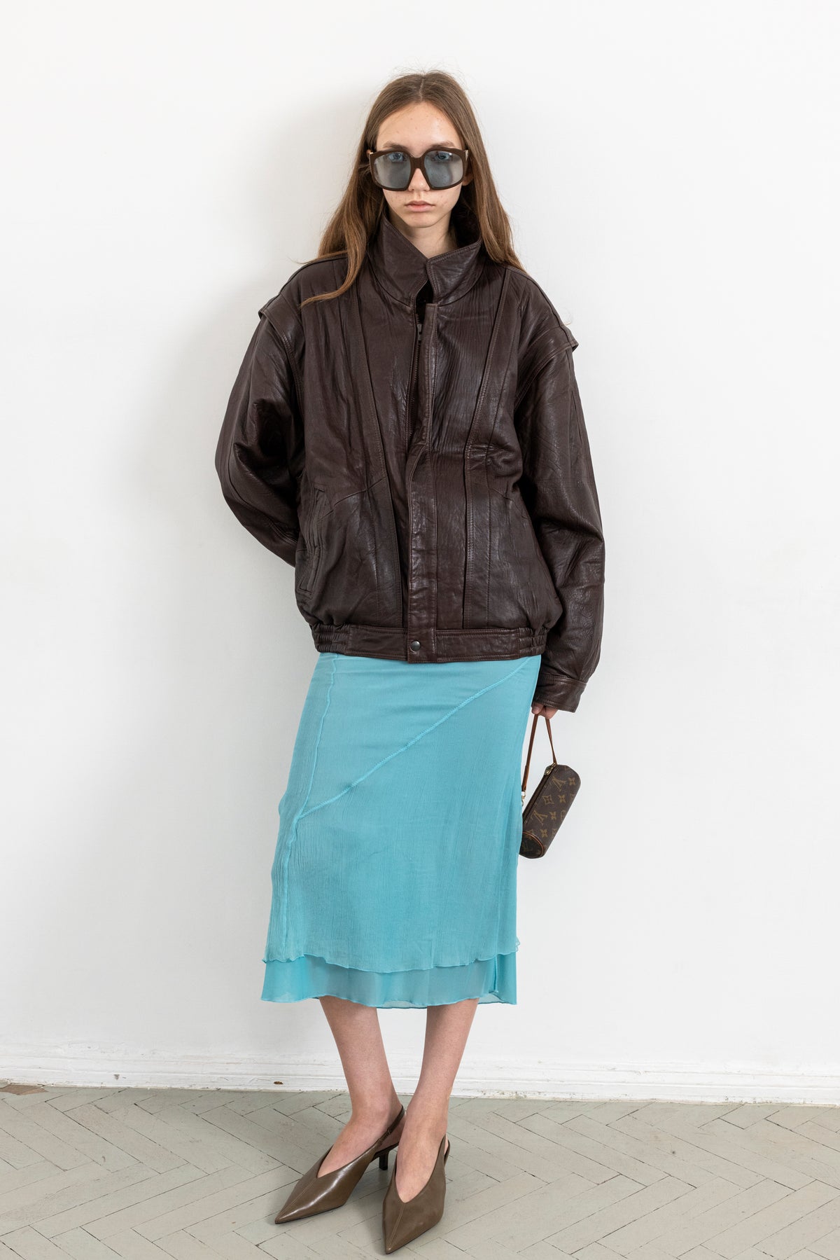 Vintage Dark Chocolate Leather Jacket