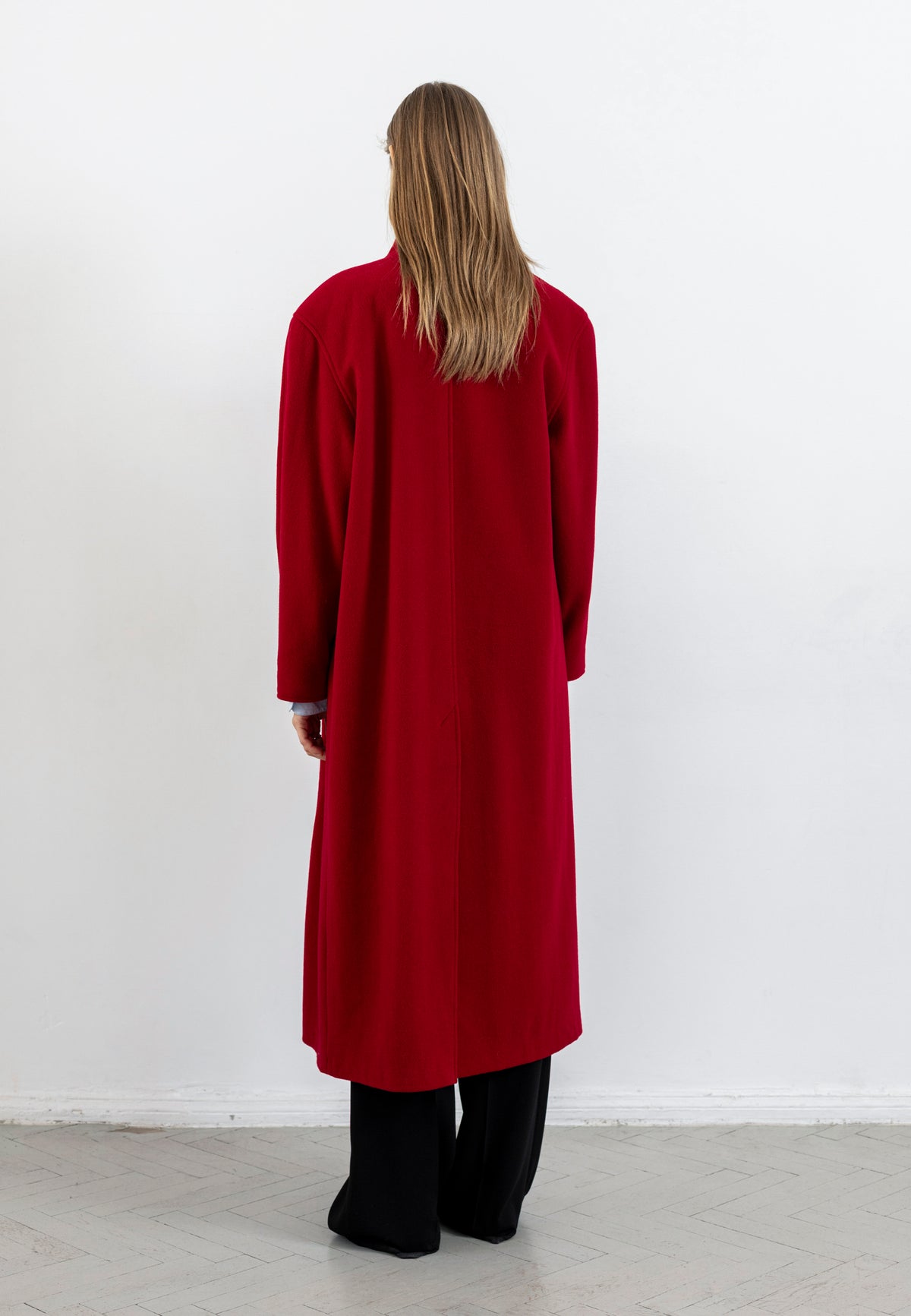 Vintage Red Wool Coat