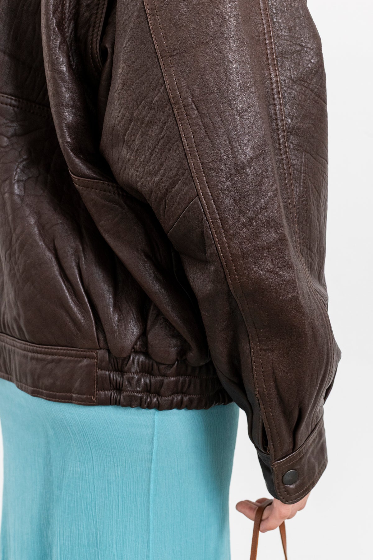 Vintage Dark Chocolate Leather Jacket