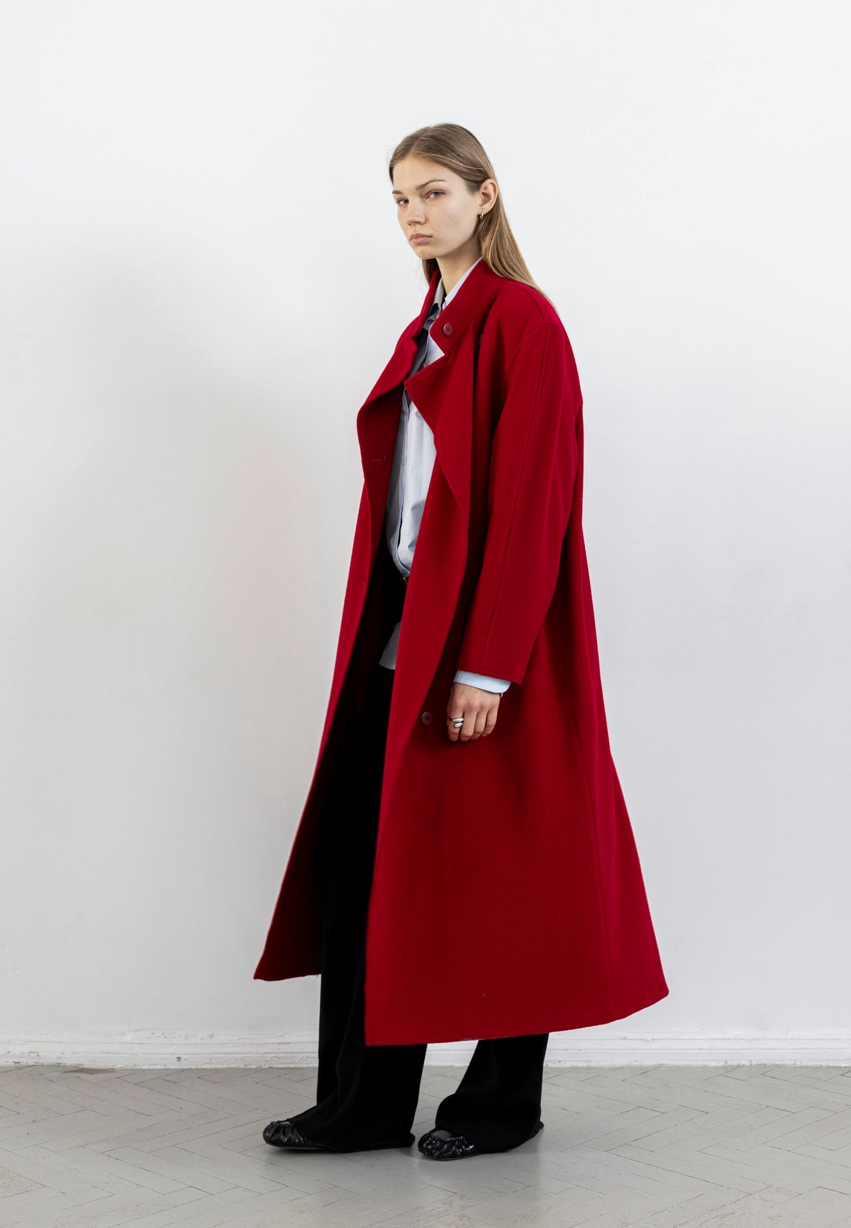 Vintage Red Wool Coat