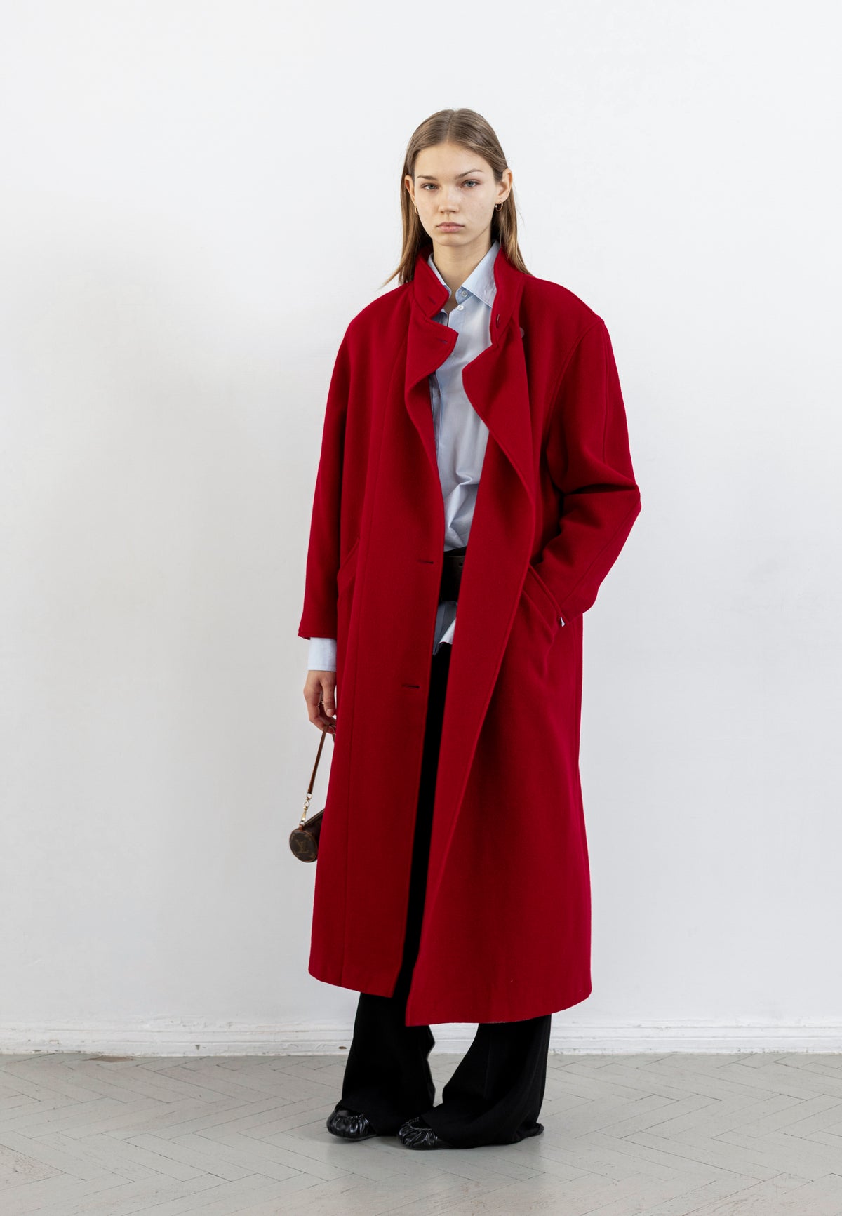 Vintage Red Wool Coat
