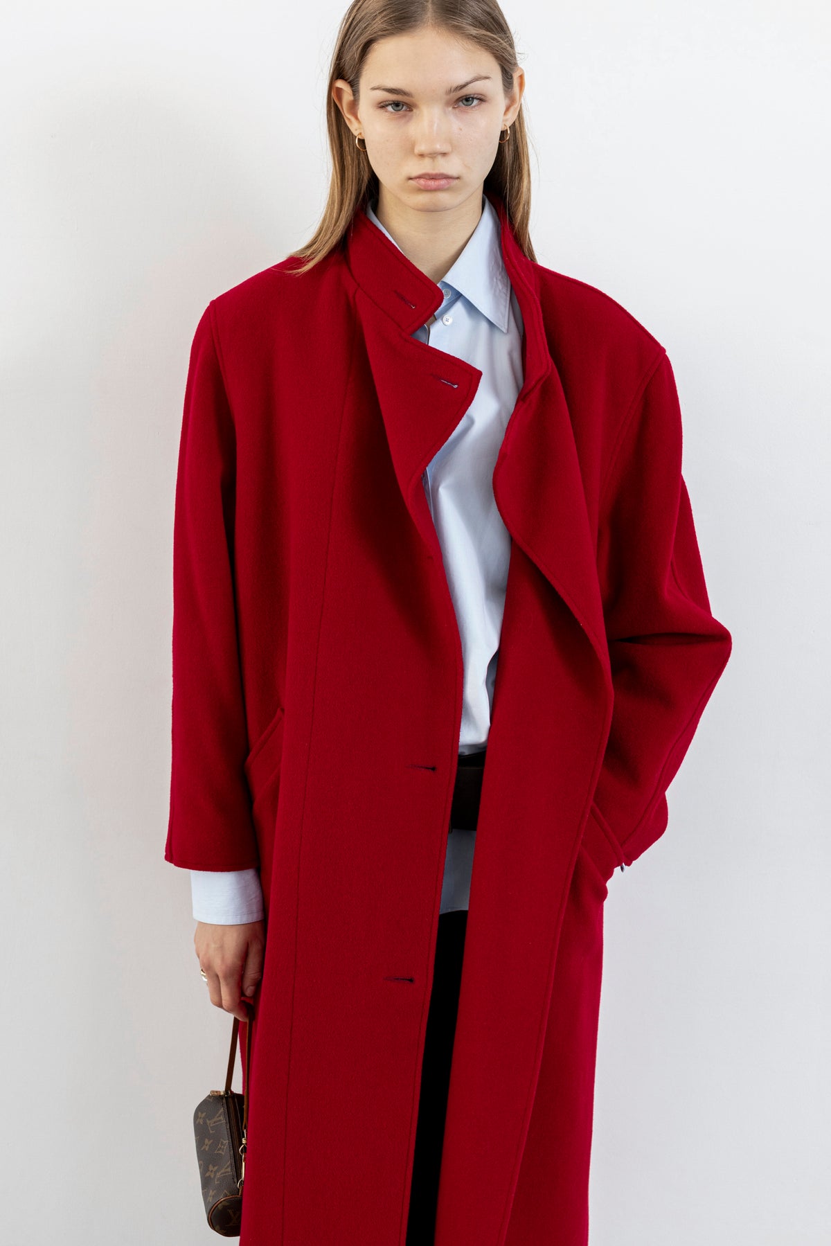 Vintage Red Wool Coat