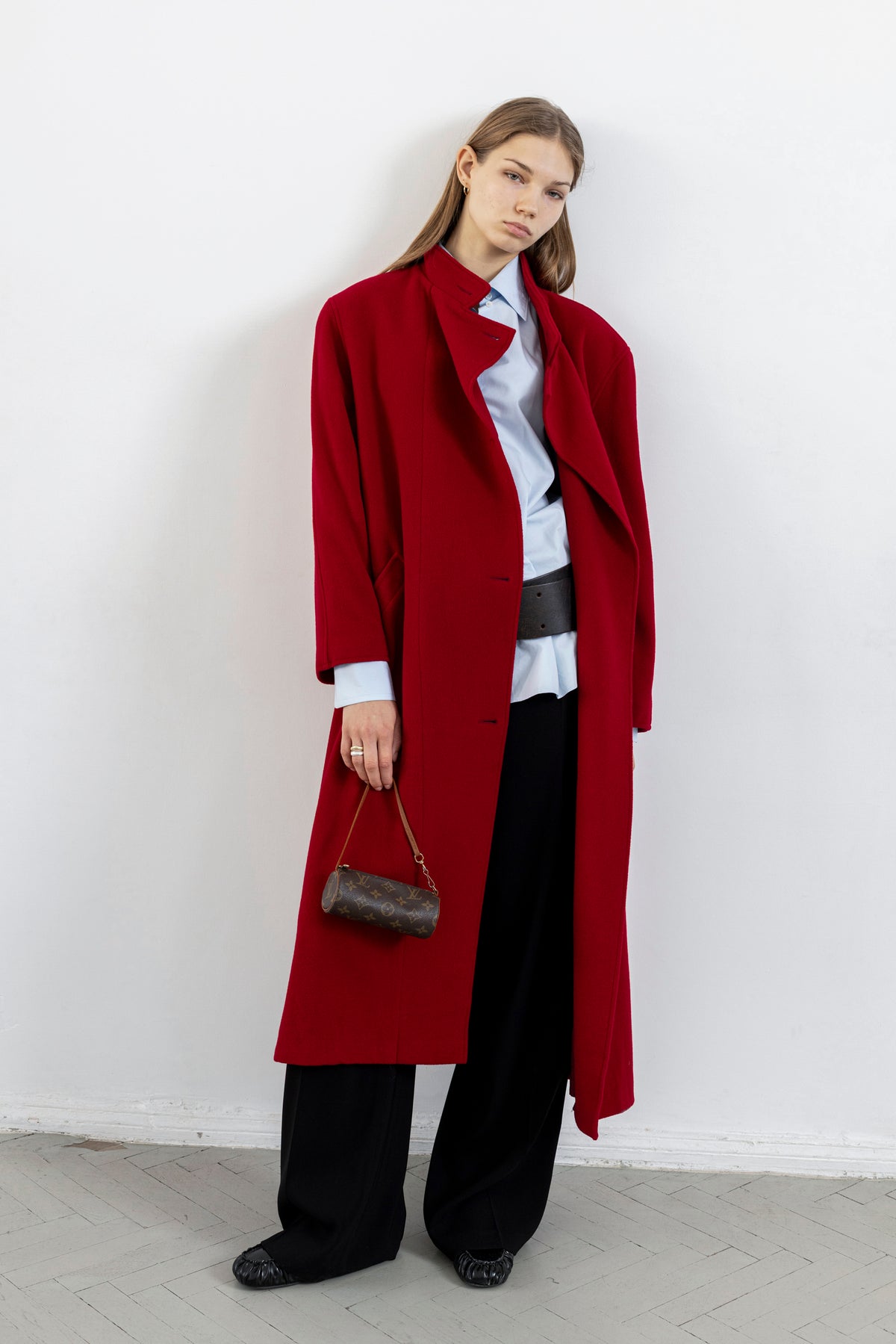 Vintage Red Wool Coat