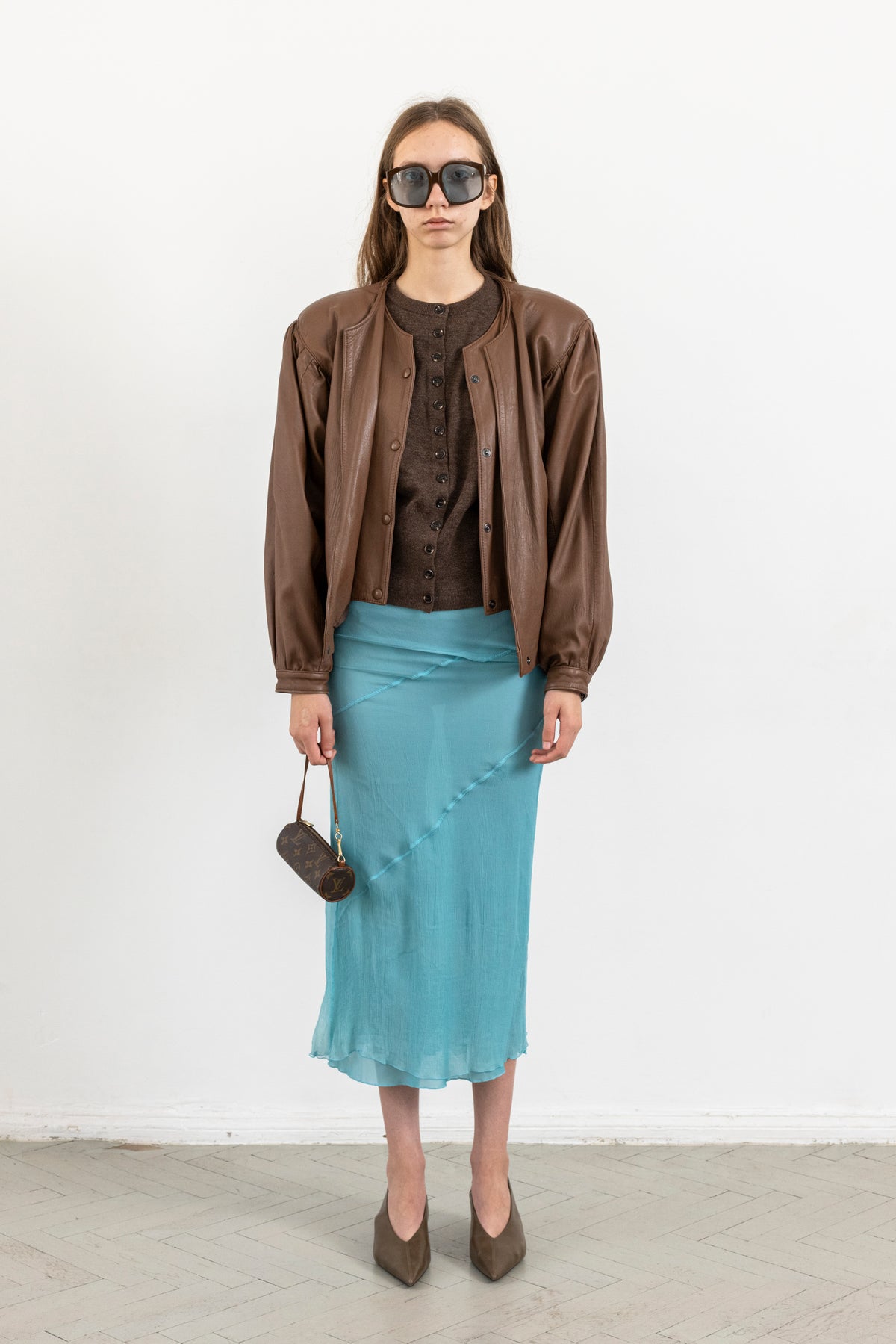 Vintage Brown Leather Jacket