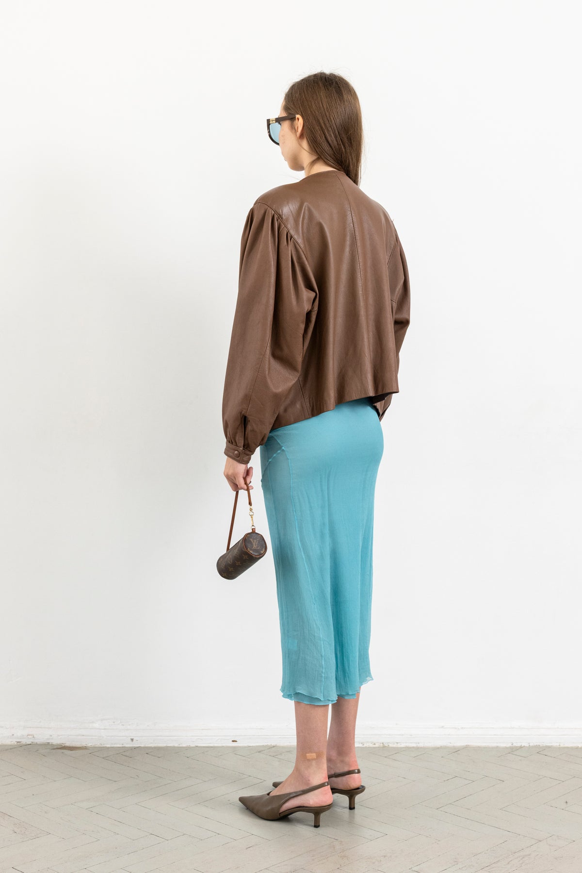 Vintage Brown Leather Jacket