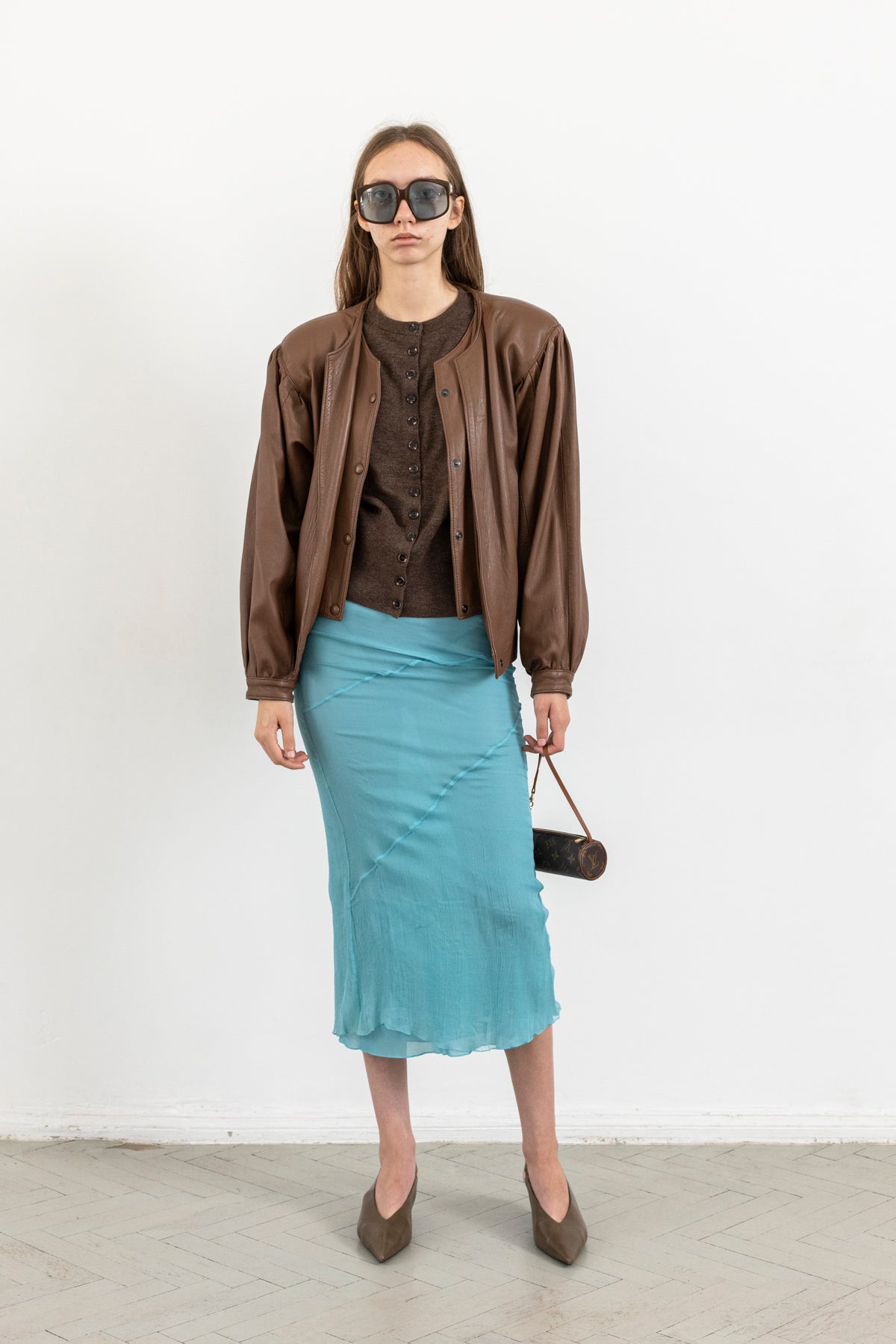 Vintage Brown Leather Jacket