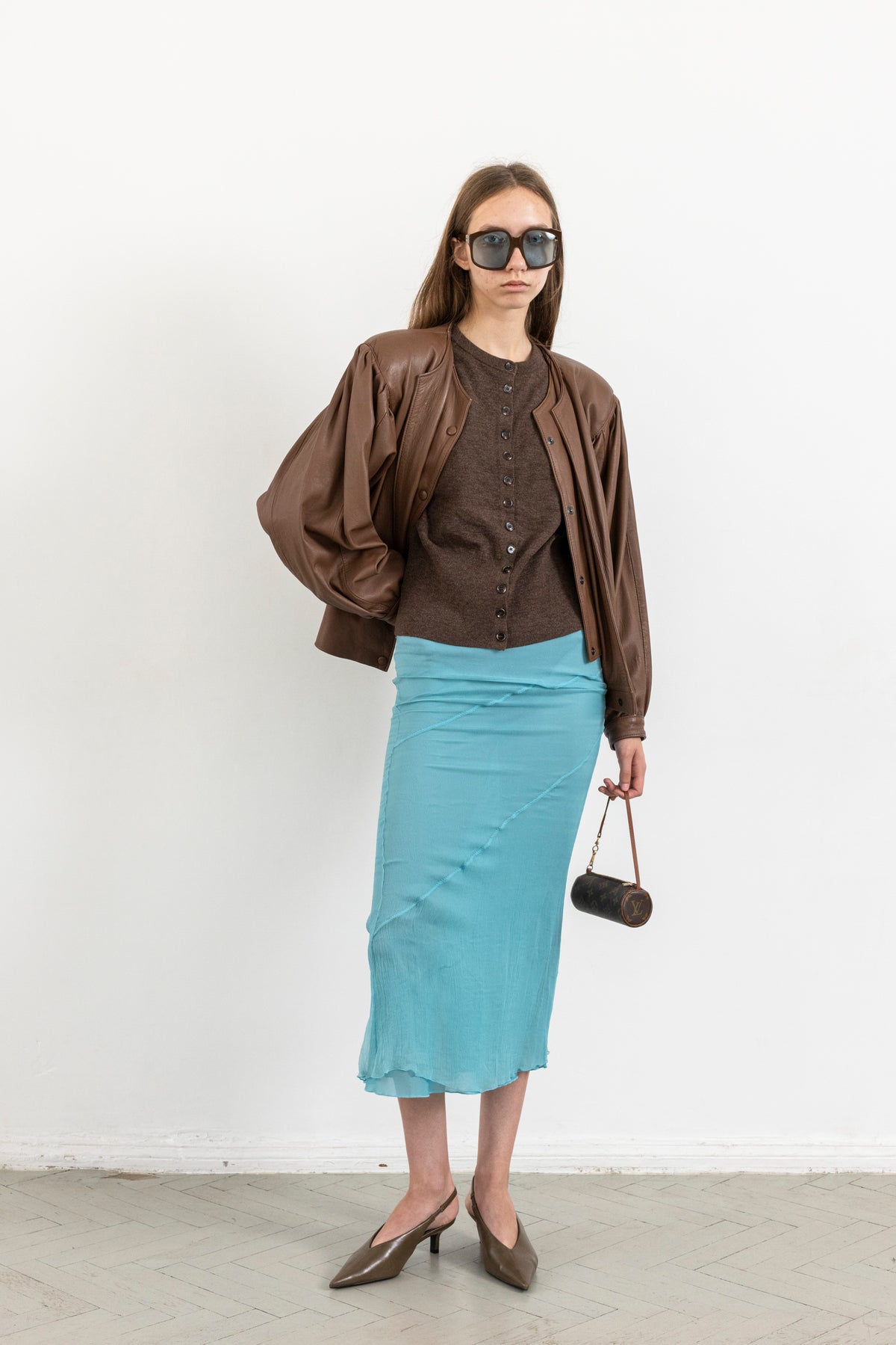 Vintage Brown Leather Jacket