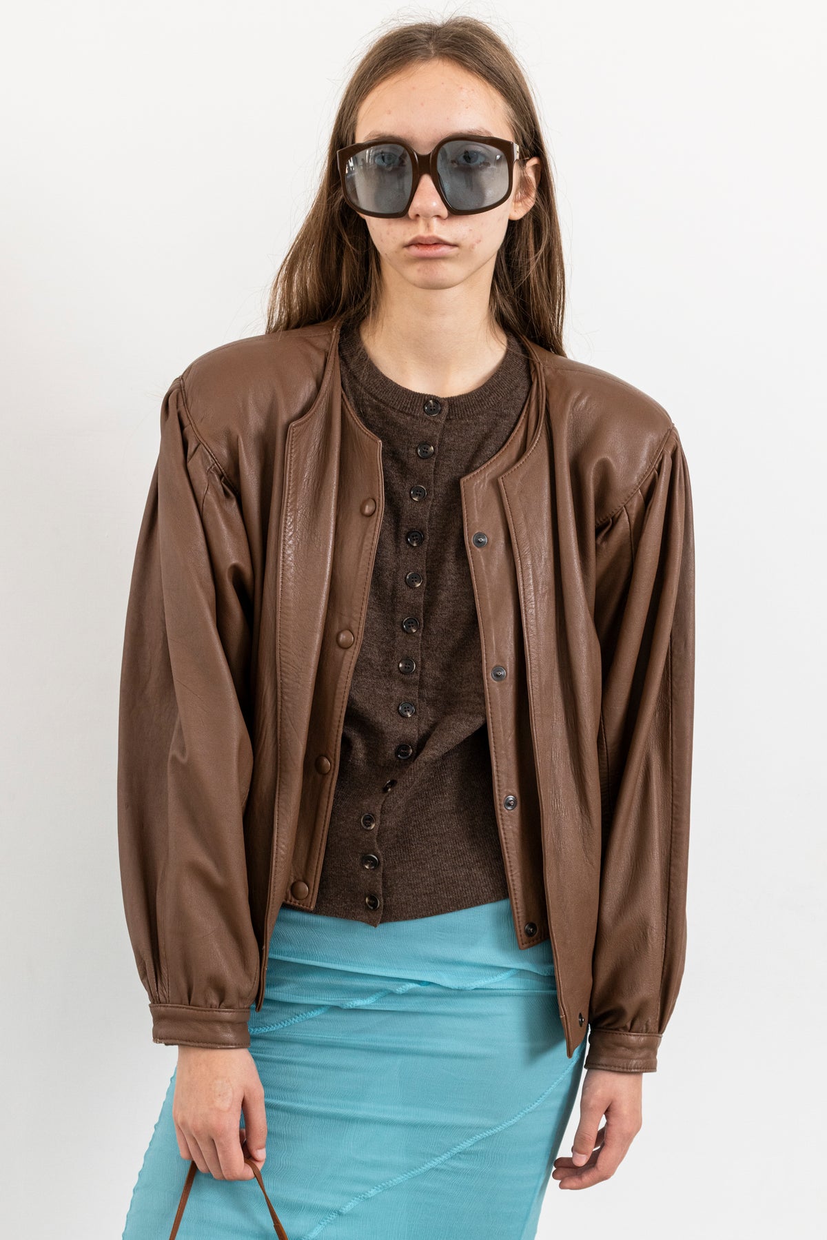 Vintage Brown Leather Jacket