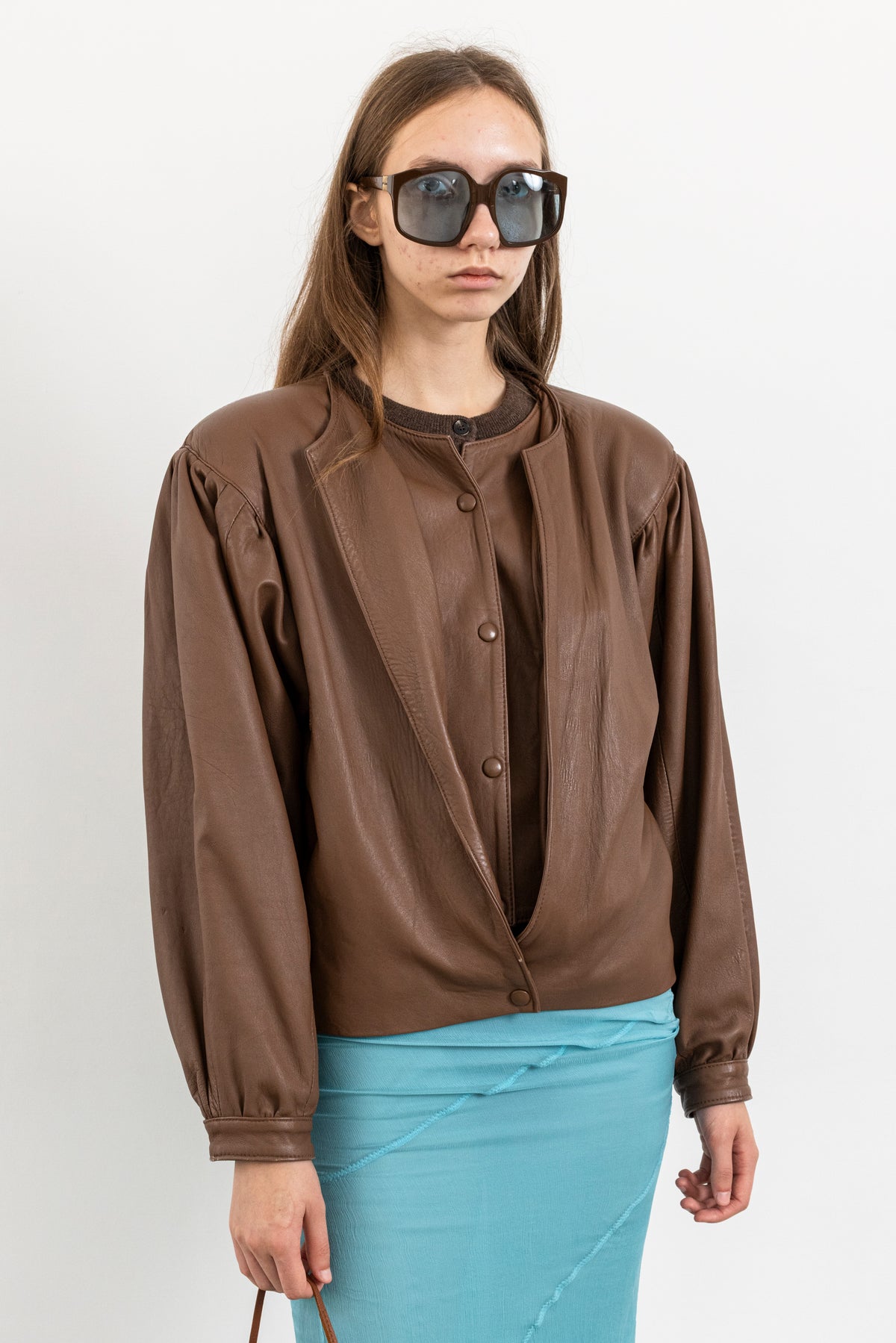 Vintage Brown Leather Jacket
