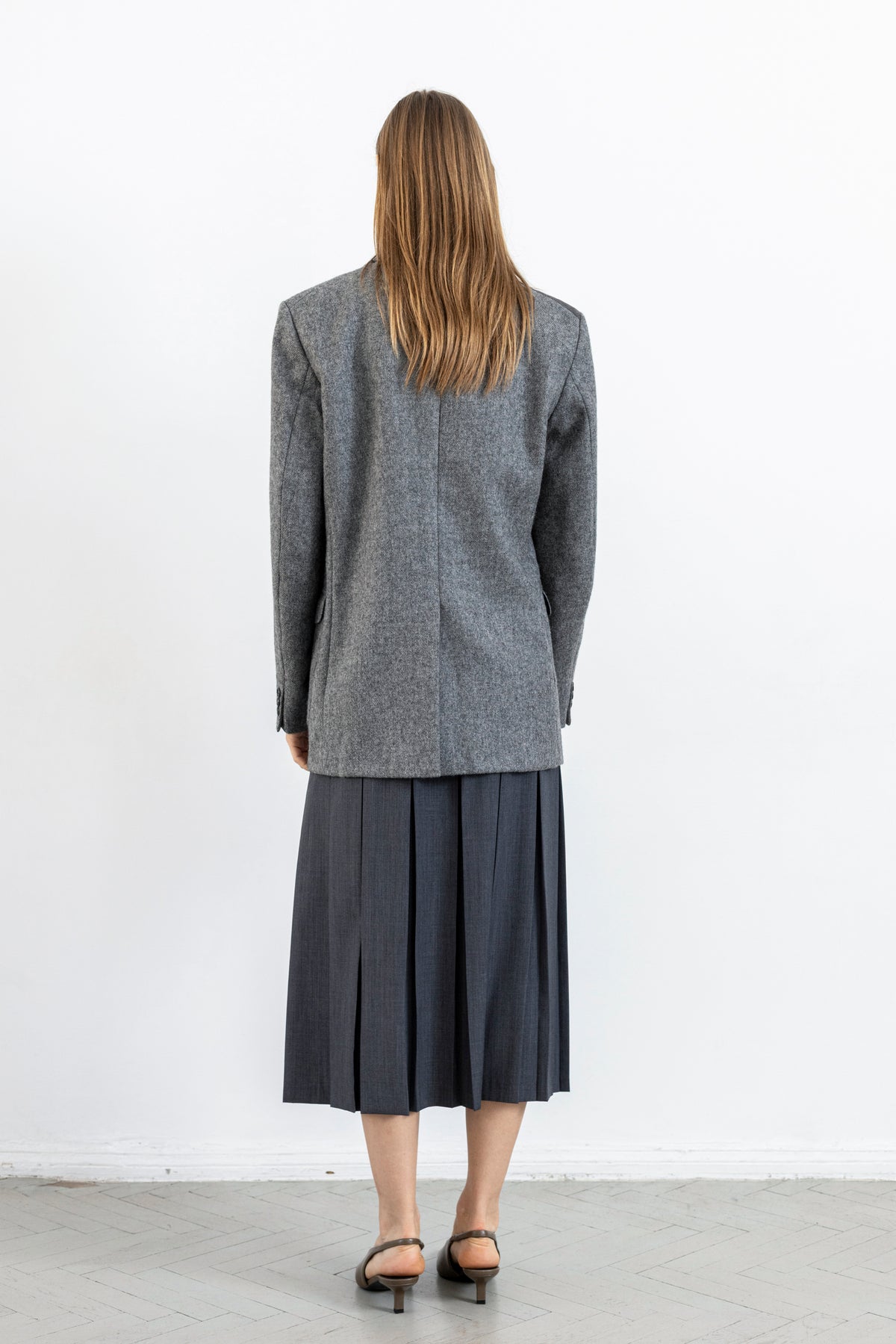 Vintage Grey Wool Blazer