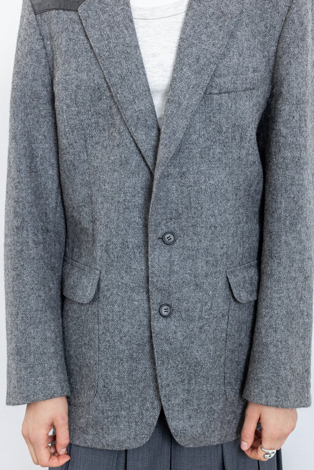 Vintage Grey Wool Blazer