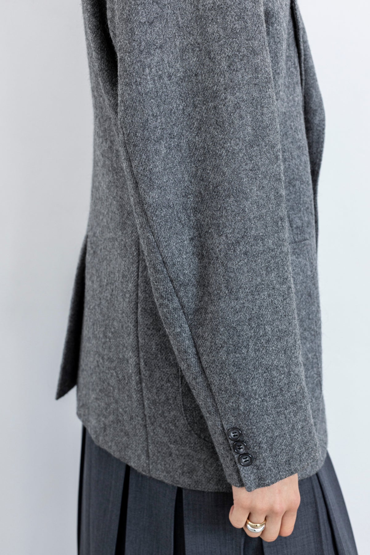 Vintage Grey Wool Blazer